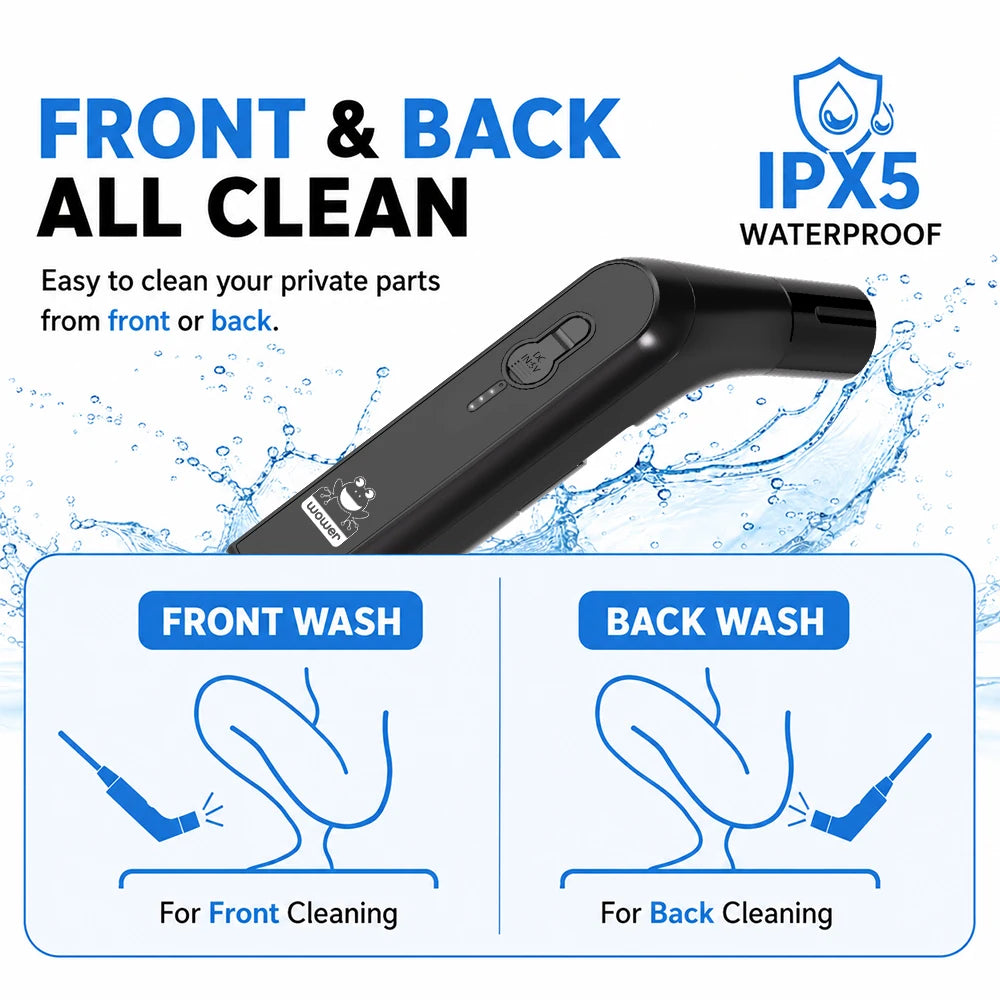 Rechargeable Portable Bidet — 2.3 L Travel Shattaf