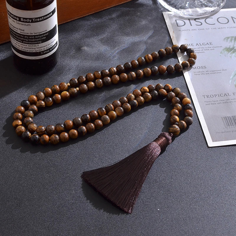 99-bead gemstone tasbih, 8 mm beads – view 3