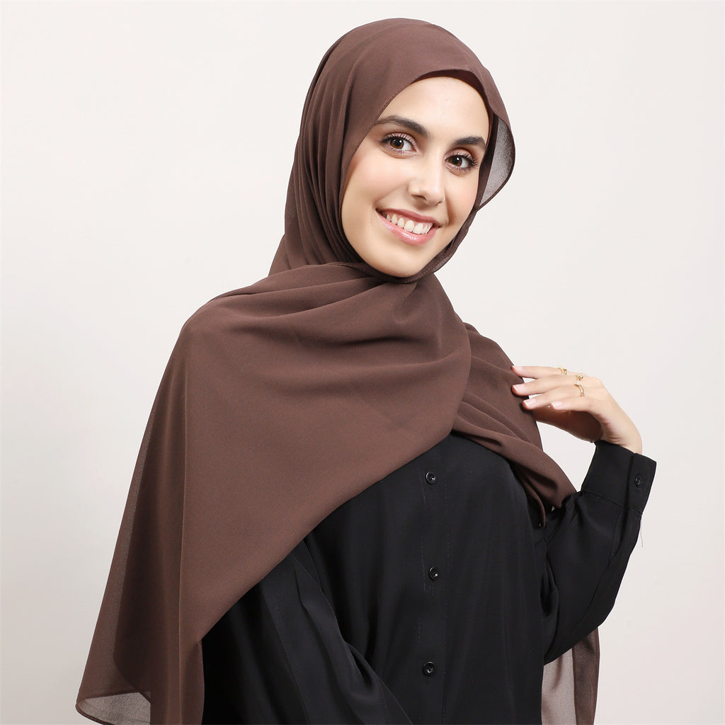 Instant Chiffon Hijab with Built-in Magnets & Undercap