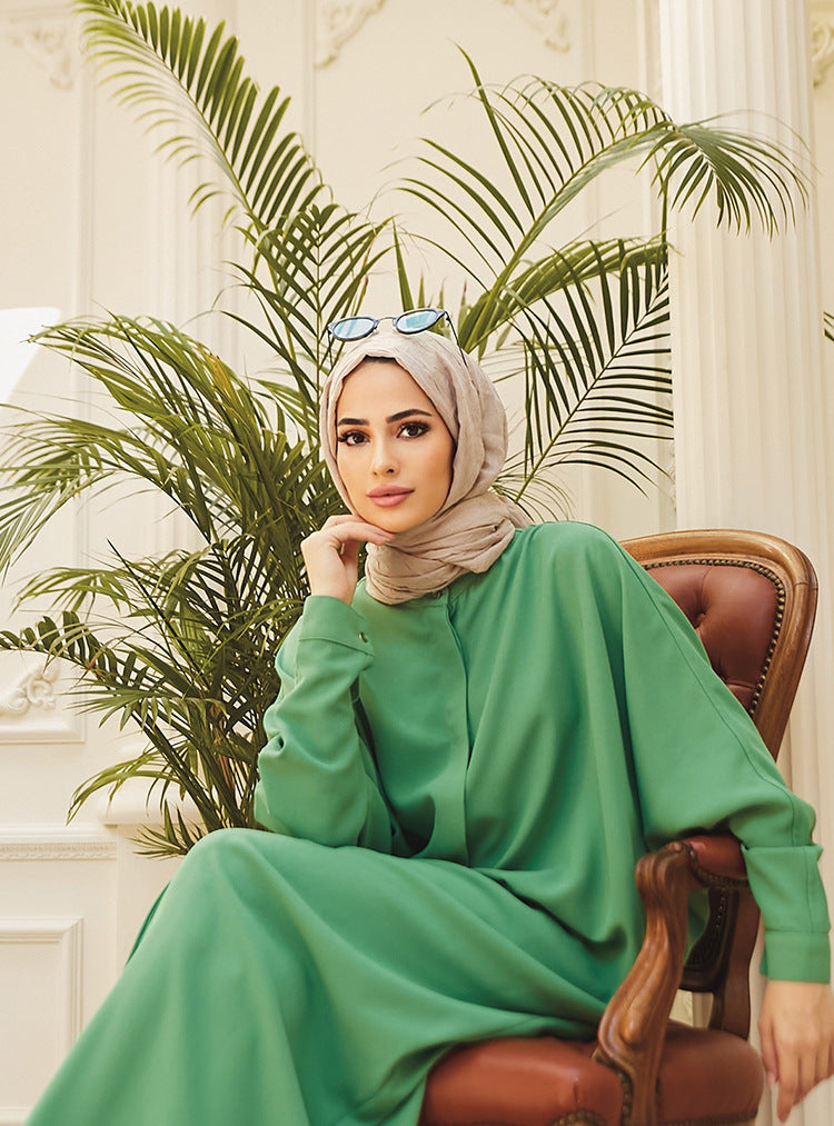 Robe Clothing Fashion Batwing Sleeve Long Style Southeast Asia Cross-Border Foreign Trade