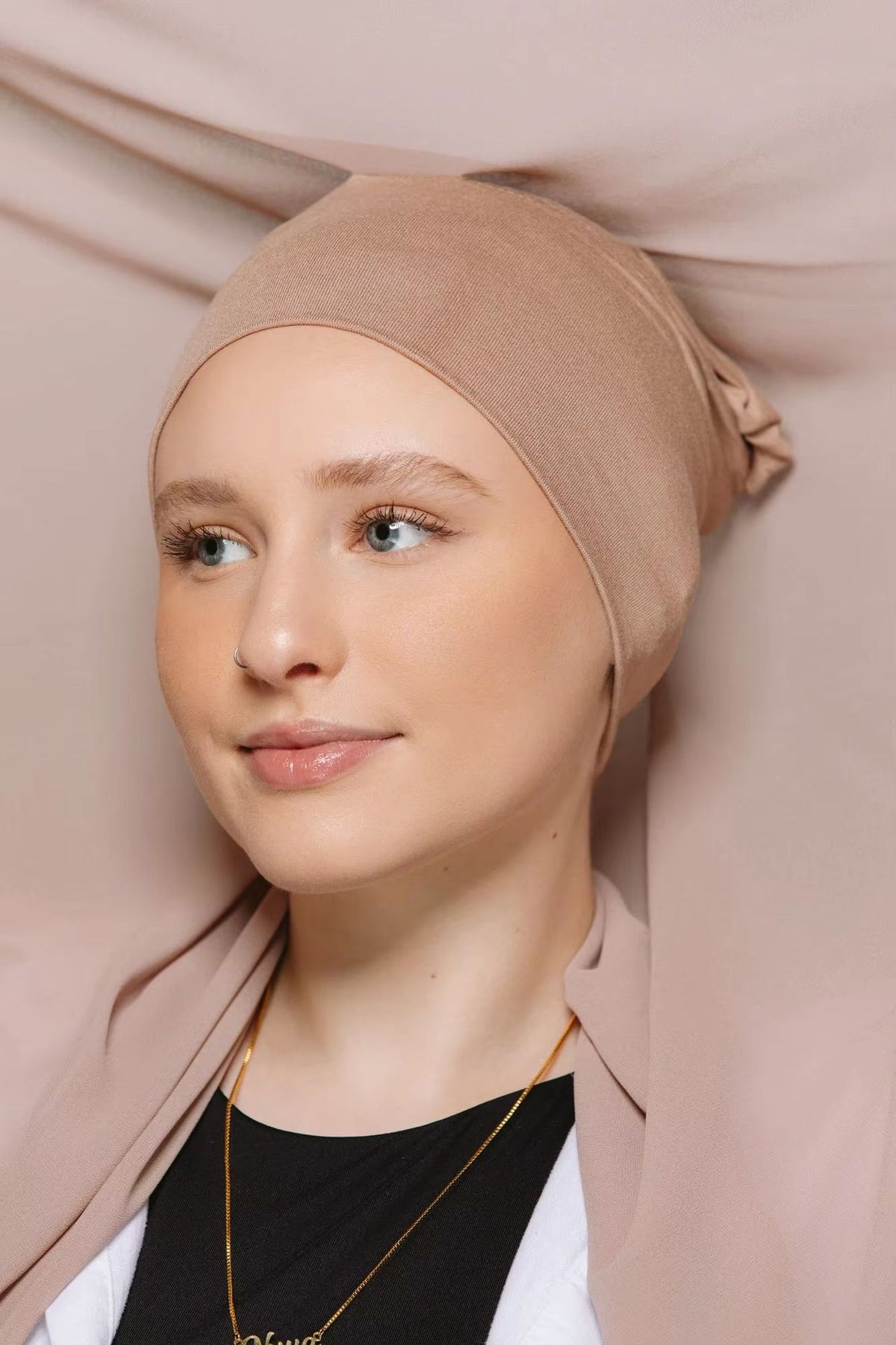 Instant Chiffon Hijab with Built-in Magnets & Undercap