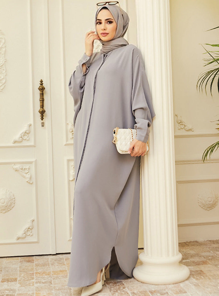 Robe Clothing Fashion Batwing Sleeve Long Style Southeast Asia Cross-Border Foreign Trade