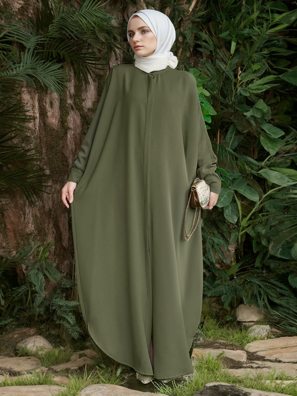 Robe Clothing Fashion Batwing Sleeve Long Style Southeast Asia Cross-Border Foreign Trade