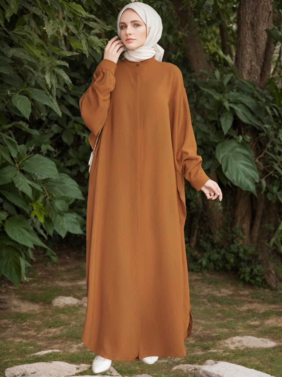 Robe Clothing Fashion Batwing Sleeve Long Style Southeast Asia Cross-Border Foreign Trade
