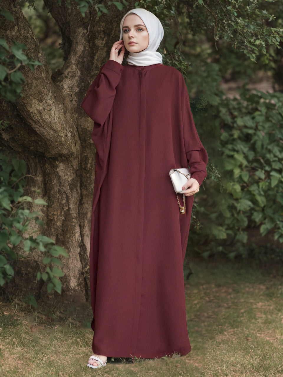 Robe Clothing Fashion Batwing Sleeve Long Style Southeast Asia Cross-Border Foreign Trade