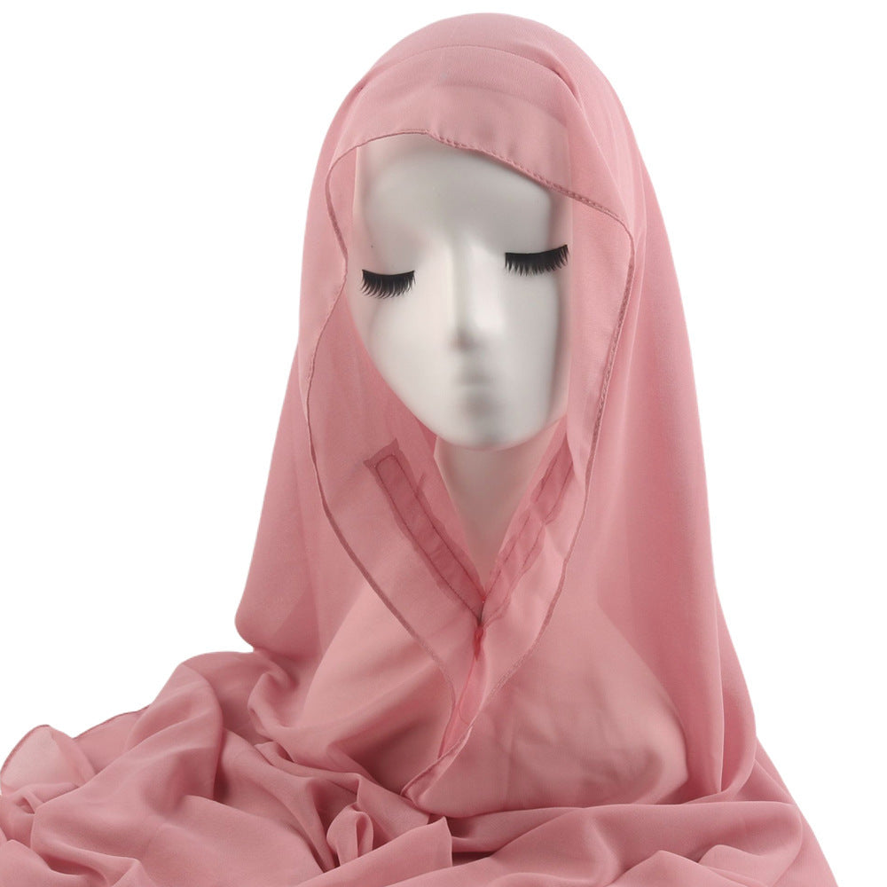 Instant Chiffon Hijab with Built-in Magnets & Undercap