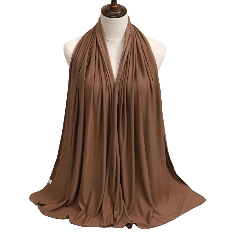 Modal Jersey Hijab — Soft Stretch Everyday Scarf