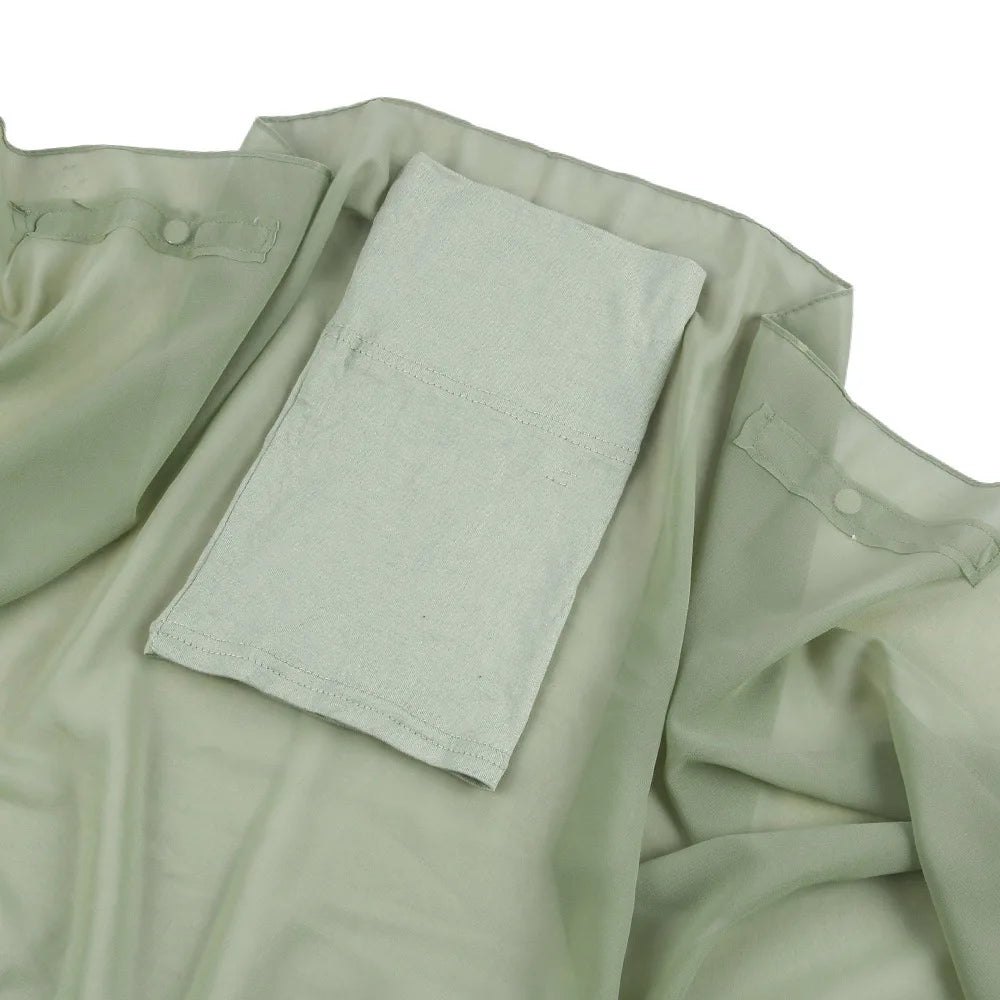 Instant Chiffon Hijab with Built-in Magnets & Undercap