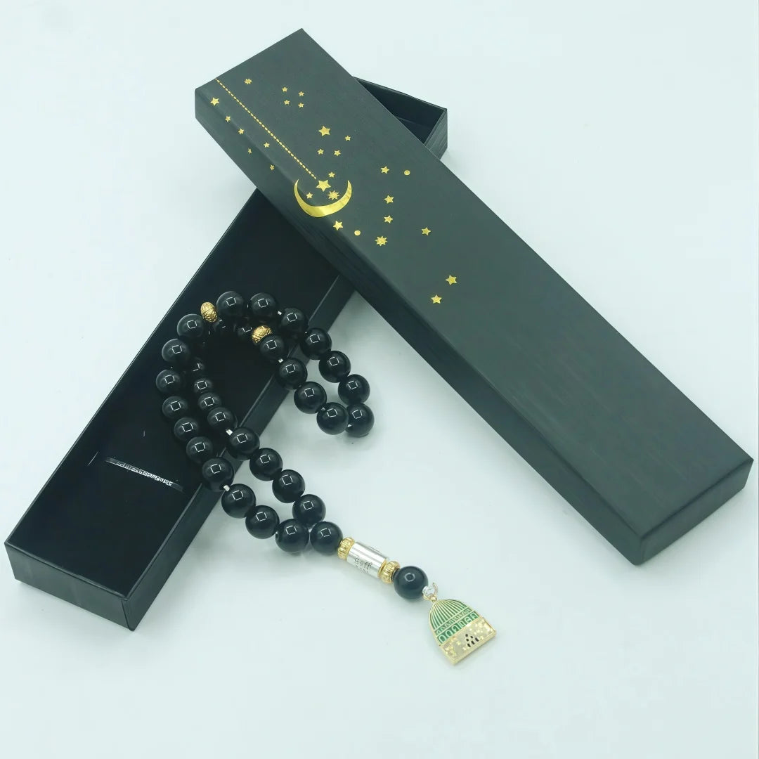 Tasbih — 33 Beads with Mosque Tassel & Gift Box