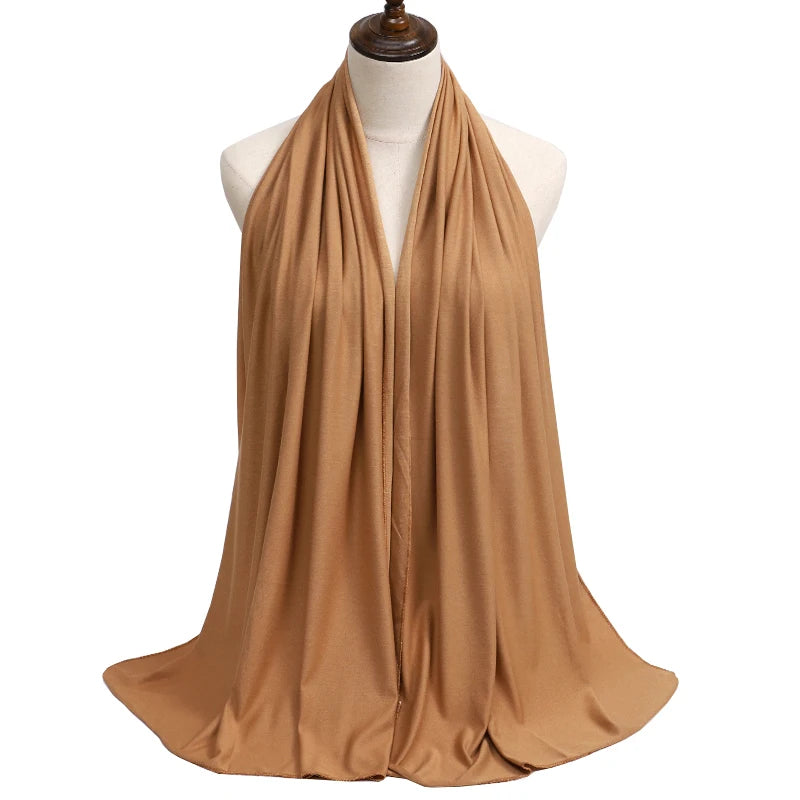 Modal Jersey Hijab — Soft Stretch Everyday Scarf