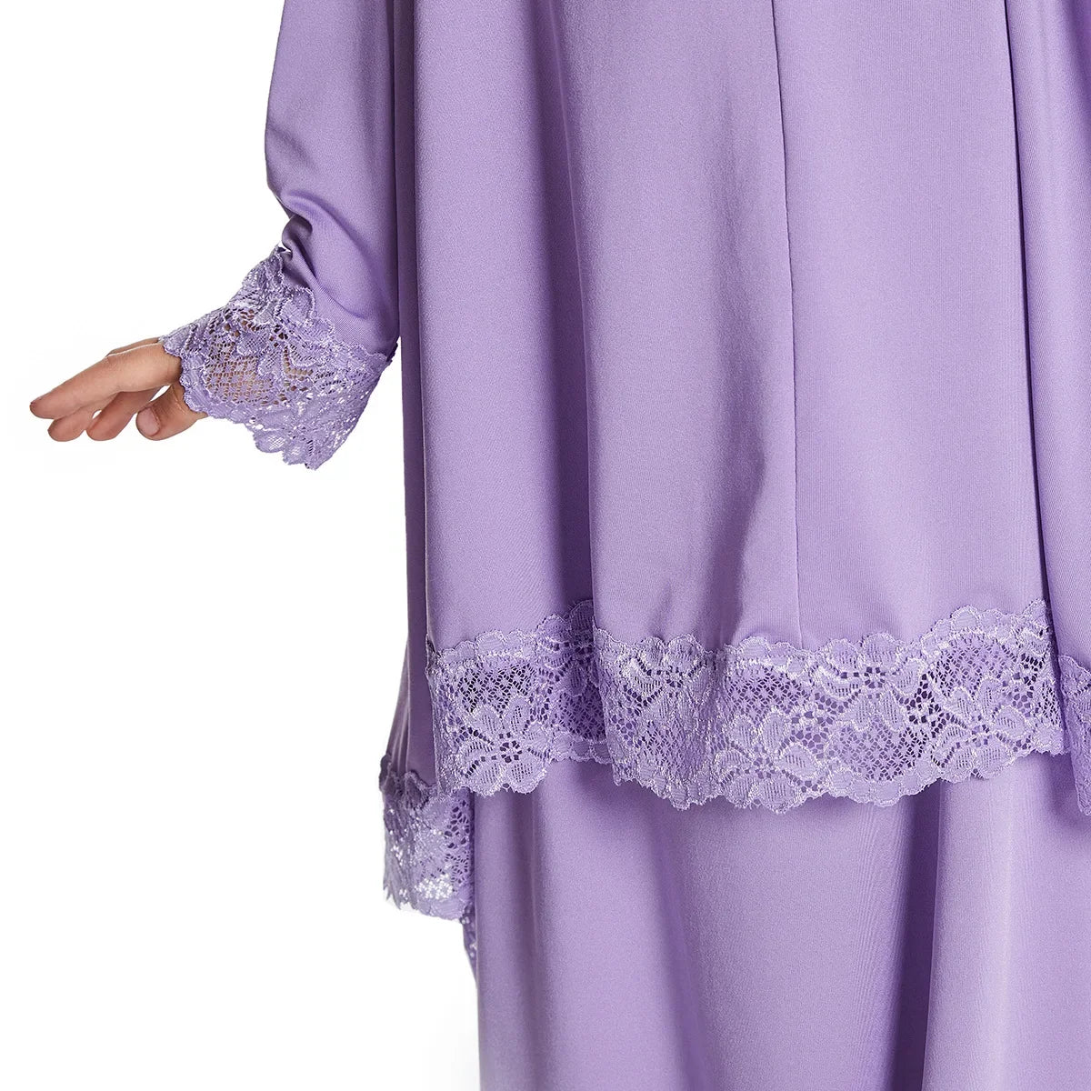Bededragt til piger — khimar og nederdel, 3–12 år