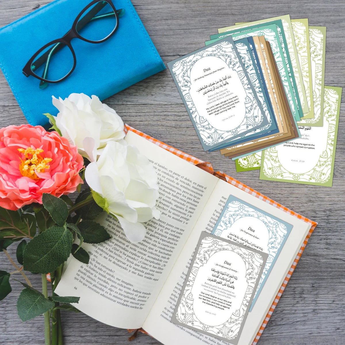 Dua Cards — 40 Cards with Arabic, Transliteration & English