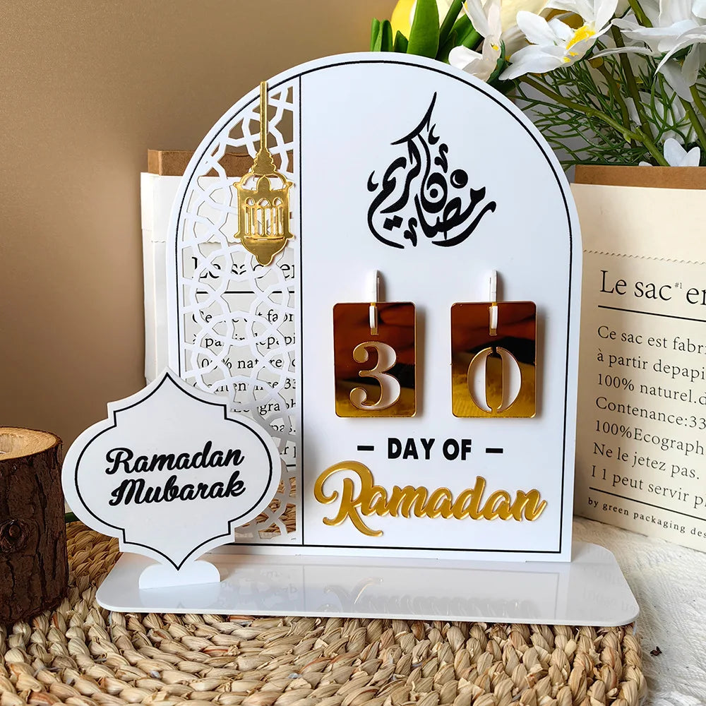 Ramadan Countdown Calendar — Acrylic Day Counter