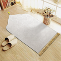 Thick Flannel Prayer Mat with Tassels — 66 × 116 cm
