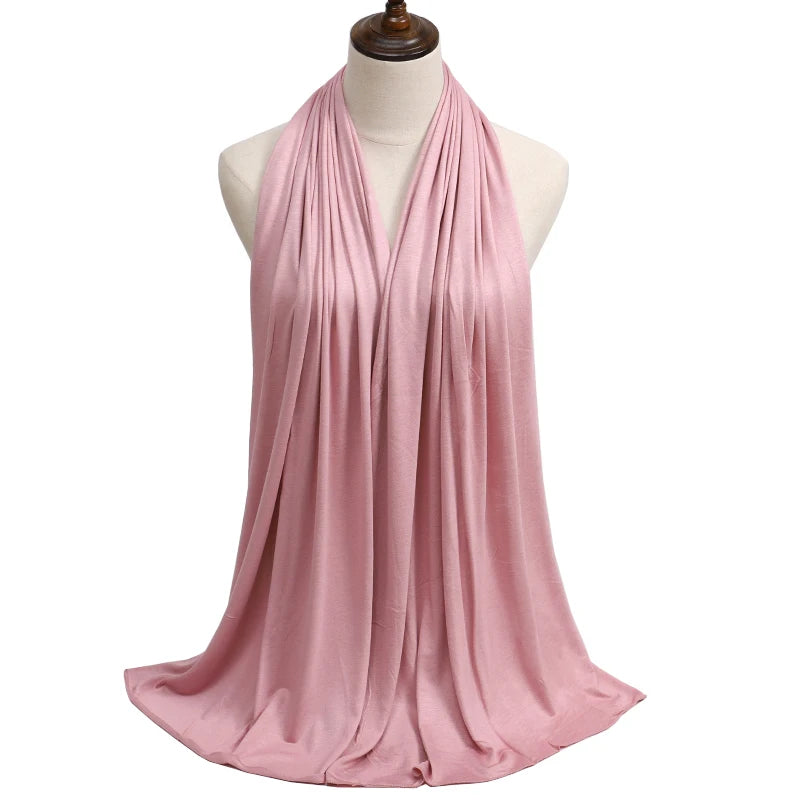 Modal Jersey Hijab — Soft Stretch Everyday Scarf