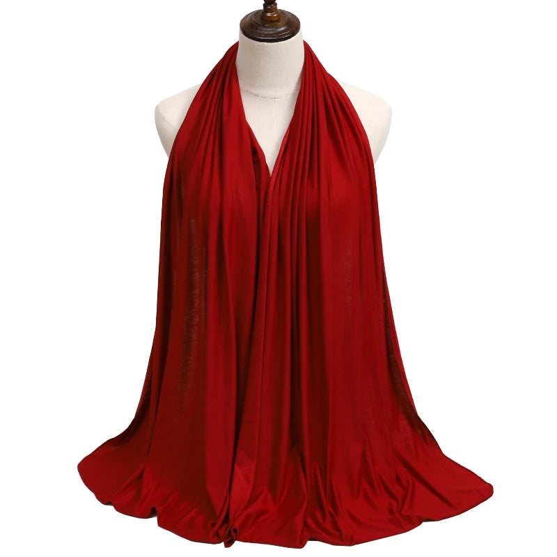 Modal Jersey Hijab — Soft Stretch Everyday Scarf