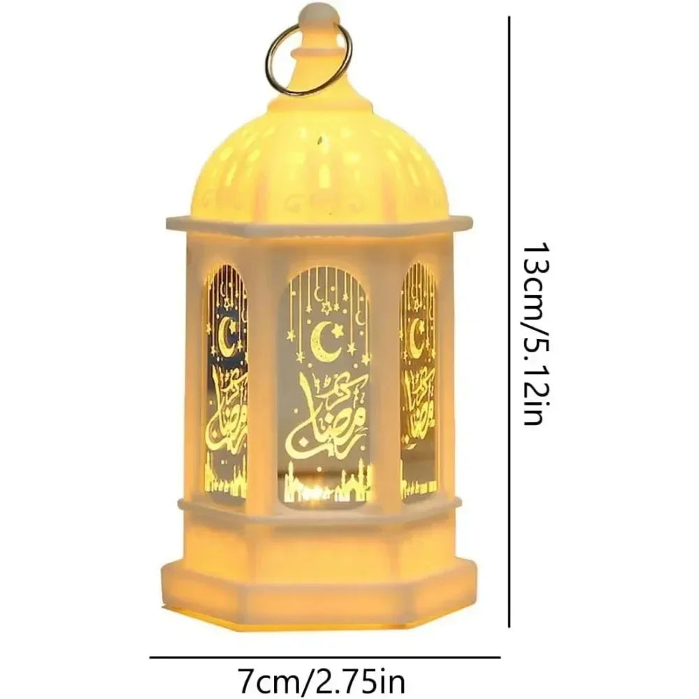 Ramadan-lanterne med flimrende LED-lys — 13 cm