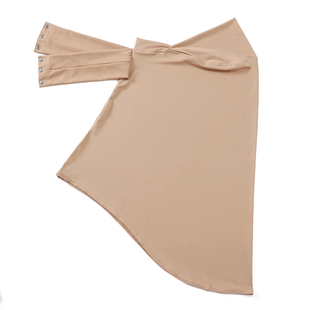Full-Cover Instant Underscarf with Snap Buttons
