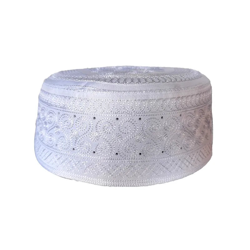 Embroidered Kufi Prayer Cap — Breathable, 29 Designs