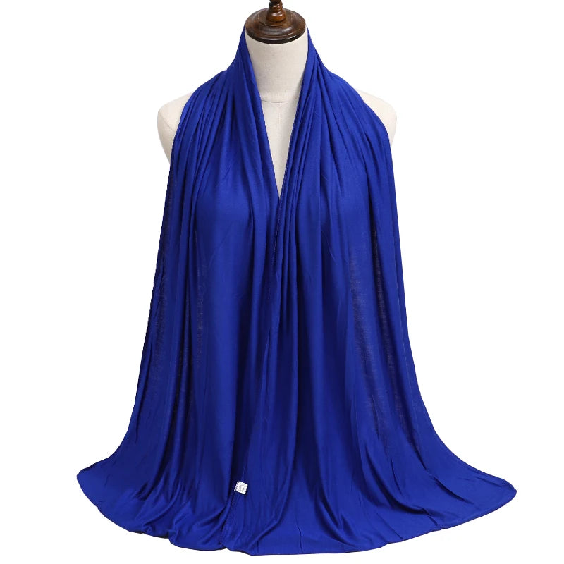 Modal Jersey Hijab — Soft Stretch Everyday Scarf