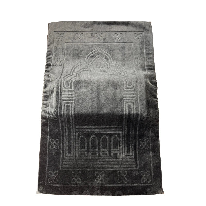 Extra-Thick Velvet Prayer Mat 70 × 110 cm — 8 cm Foam