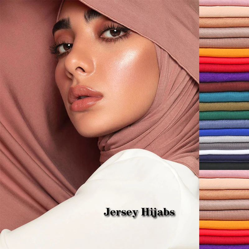 Modal Jersey Hijab — Soft Stretch Everyday Scarf