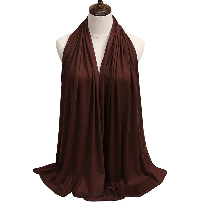 Modal Jersey Hijab — Soft Stretch Everyday Scarf