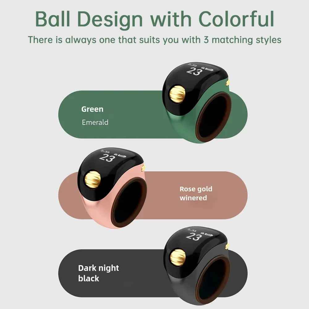 Smart Zikr Ring — Digital Tasbih Counter with OLED Display