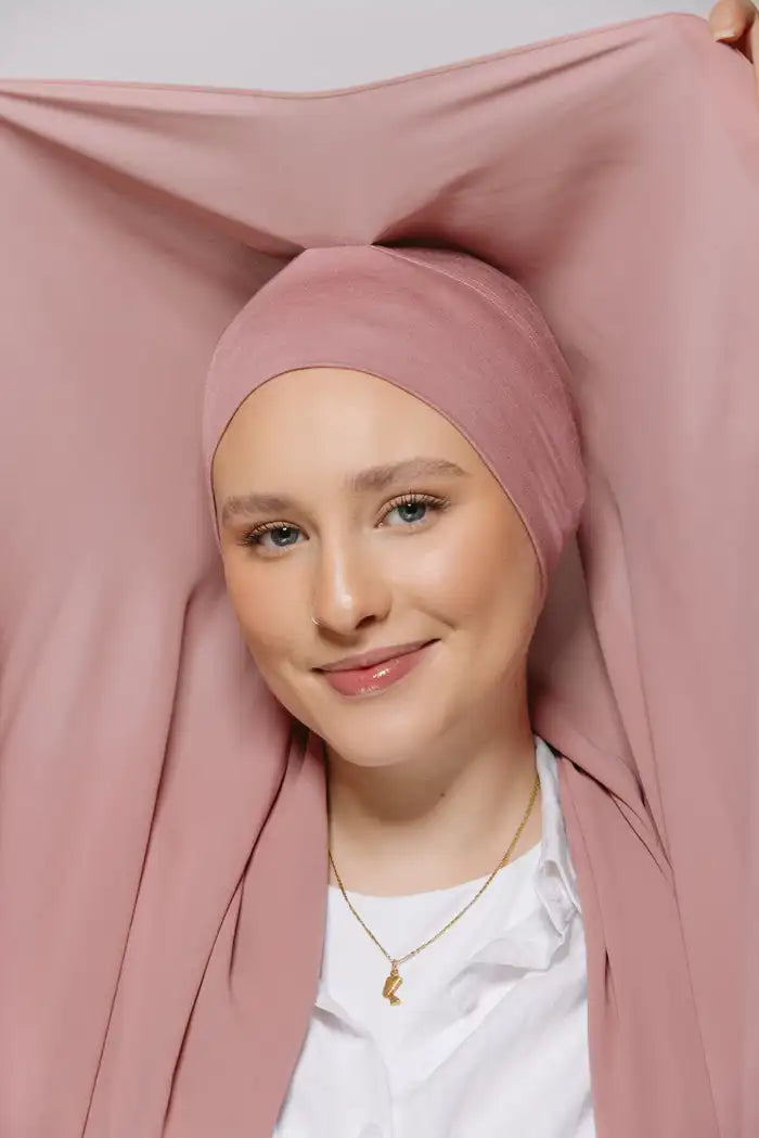 Instant Chiffon Hijab with Built-in Magnets & Undercap