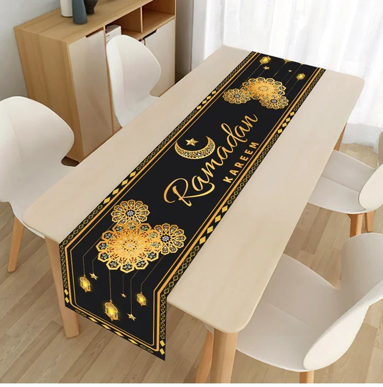 Ramadan-bordløber — Eid Mubarak og Ramadan Kareem