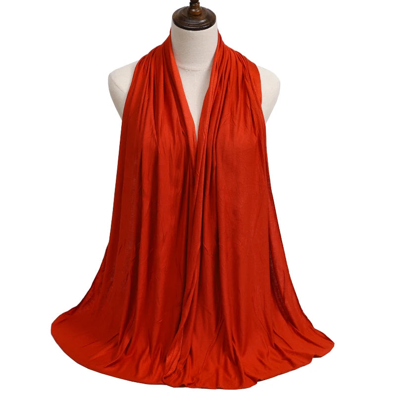 Modal Jersey Hijab — Soft Stretch Everyday Scarf