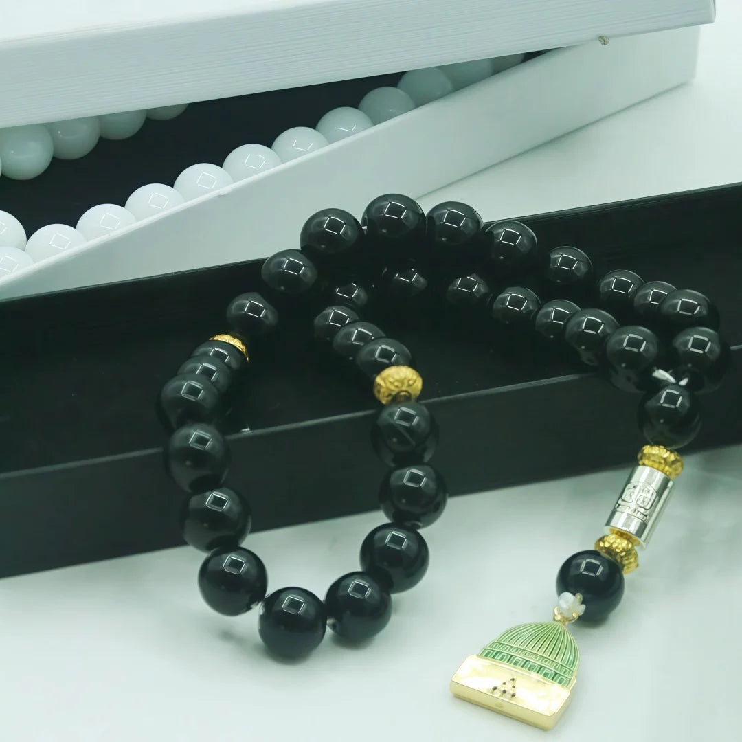 Tasbih — 33 Beads with Mosque Tassel & Gift Box