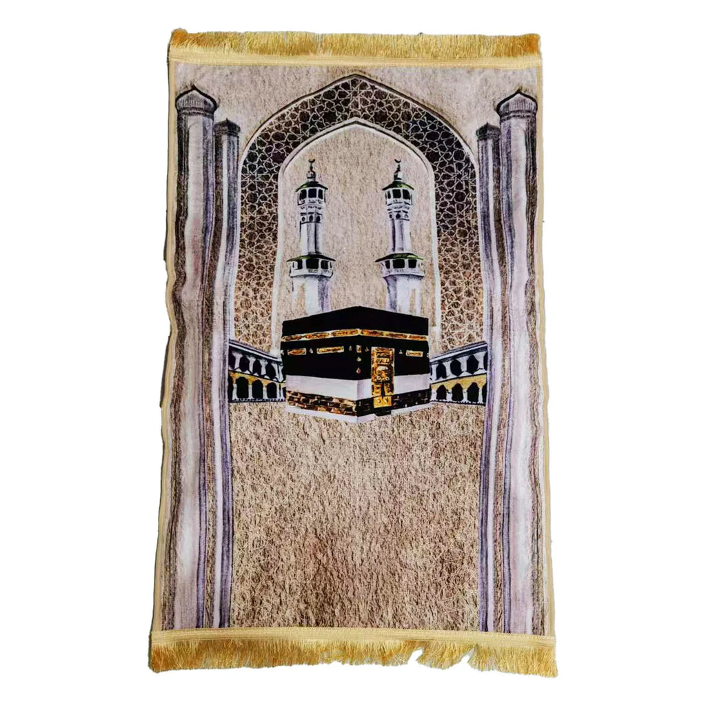 Extra-Thick Velvet Prayer Mat 70 × 110 cm — 8 cm Foam