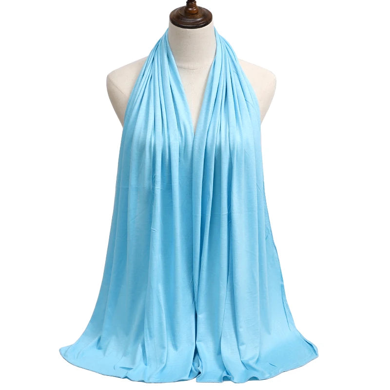 Modal Jersey Hijab — Soft Stretch Everyday Scarf