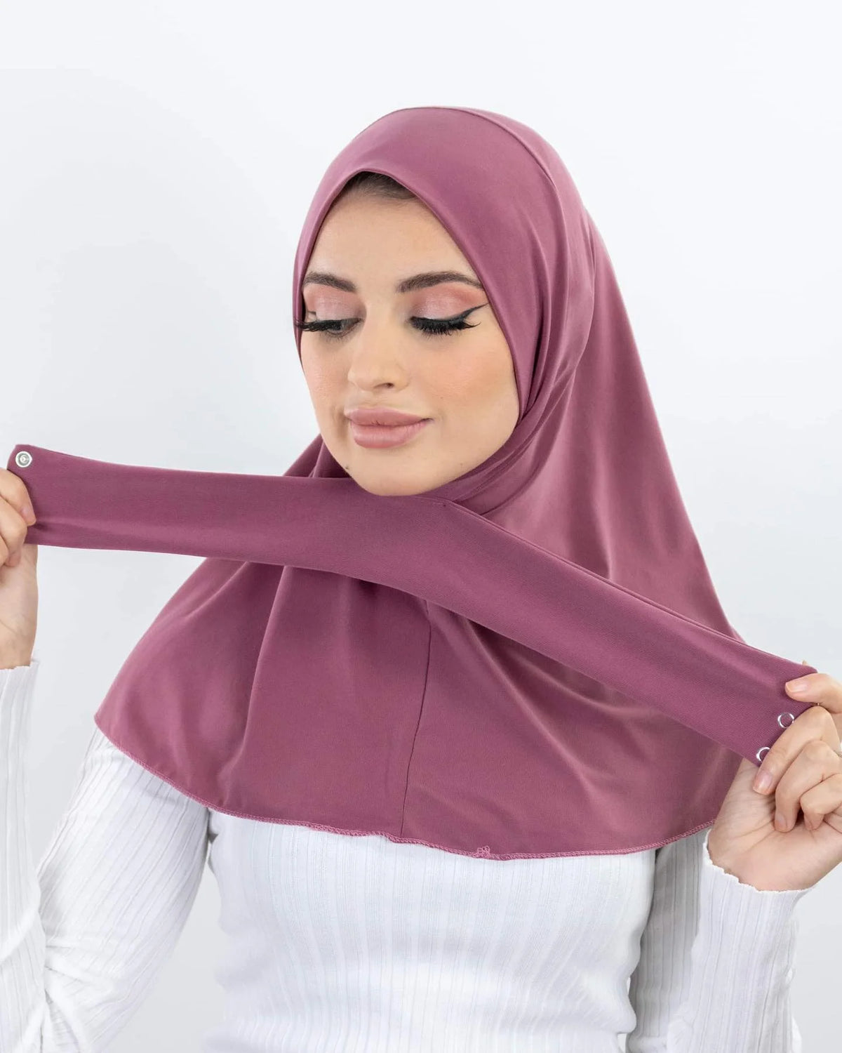 Full-Cover Instant Underscarf with Snap Buttons