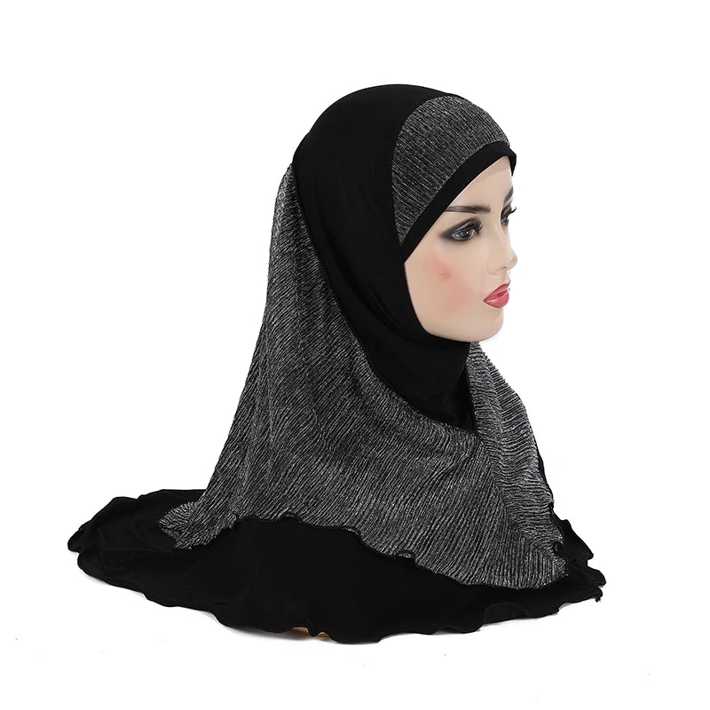 Amira Prayer Hijab — Pull-On, 70 × 60 cm