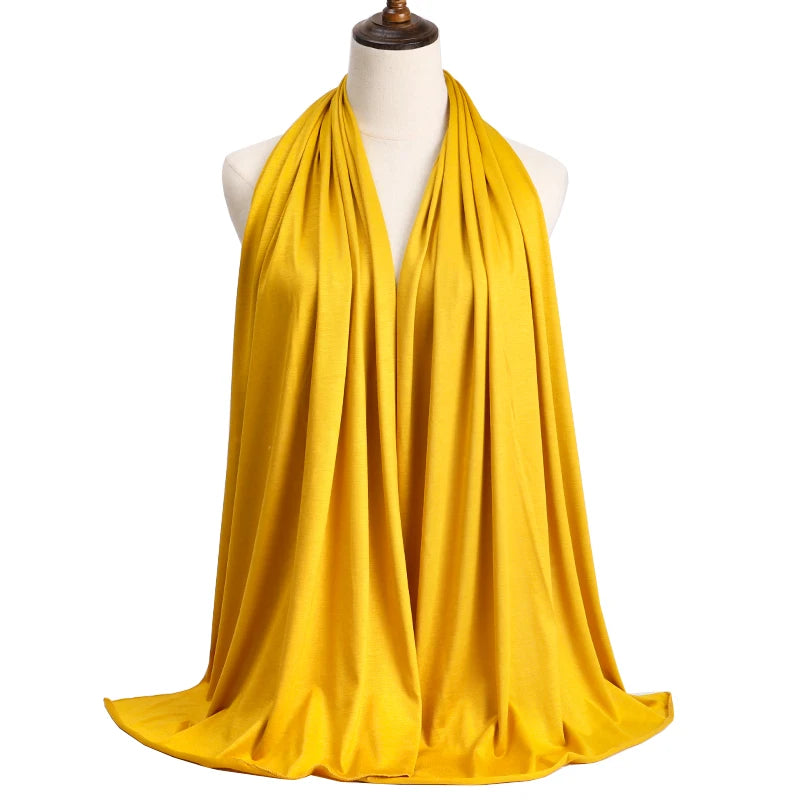 Modal Jersey Hijab — Soft Stretch Everyday Scarf