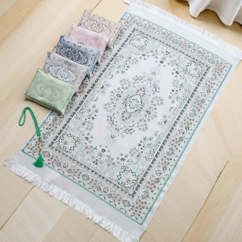 Prayer Mat Gift Set with Tasbih & Travel Bag — 70 × 110 cm