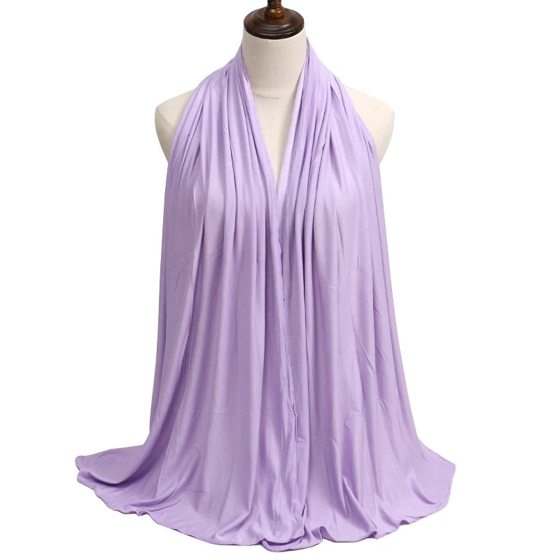 Modal Jersey Hijab — Soft Stretch Everyday Scarf