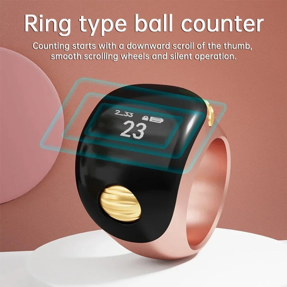 Smart Zikr Ring — Digital Tasbih Counter with OLED Display