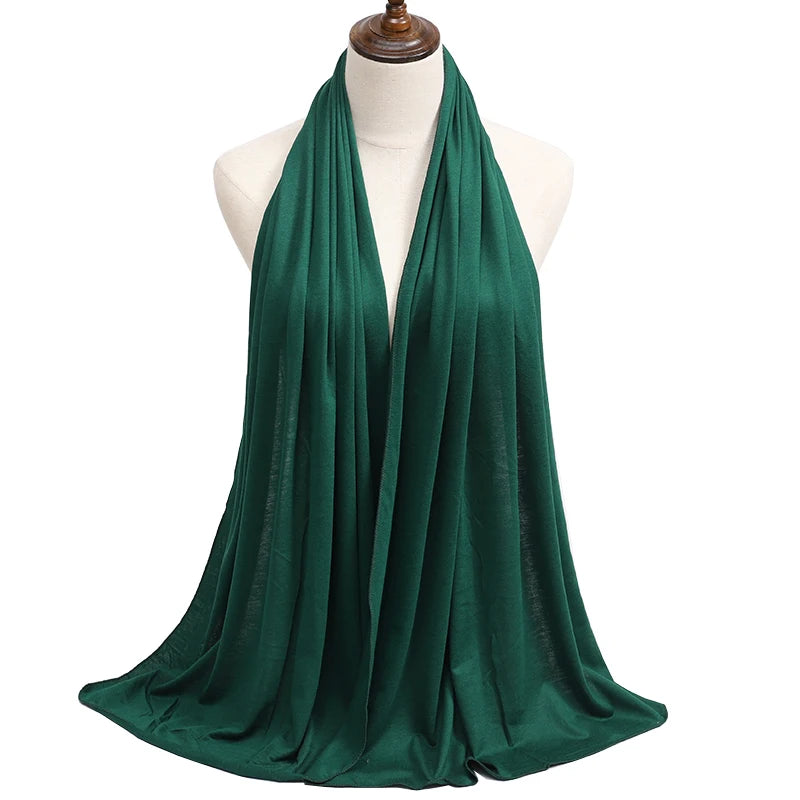 Modal Jersey Hijab — Soft Stretch Everyday Scarf