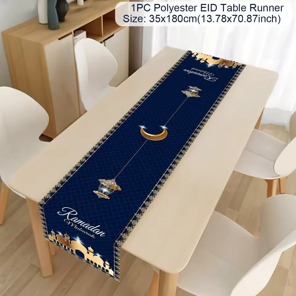 Ramadan-bordløber — Eid Mubarak og Ramadan Kareem