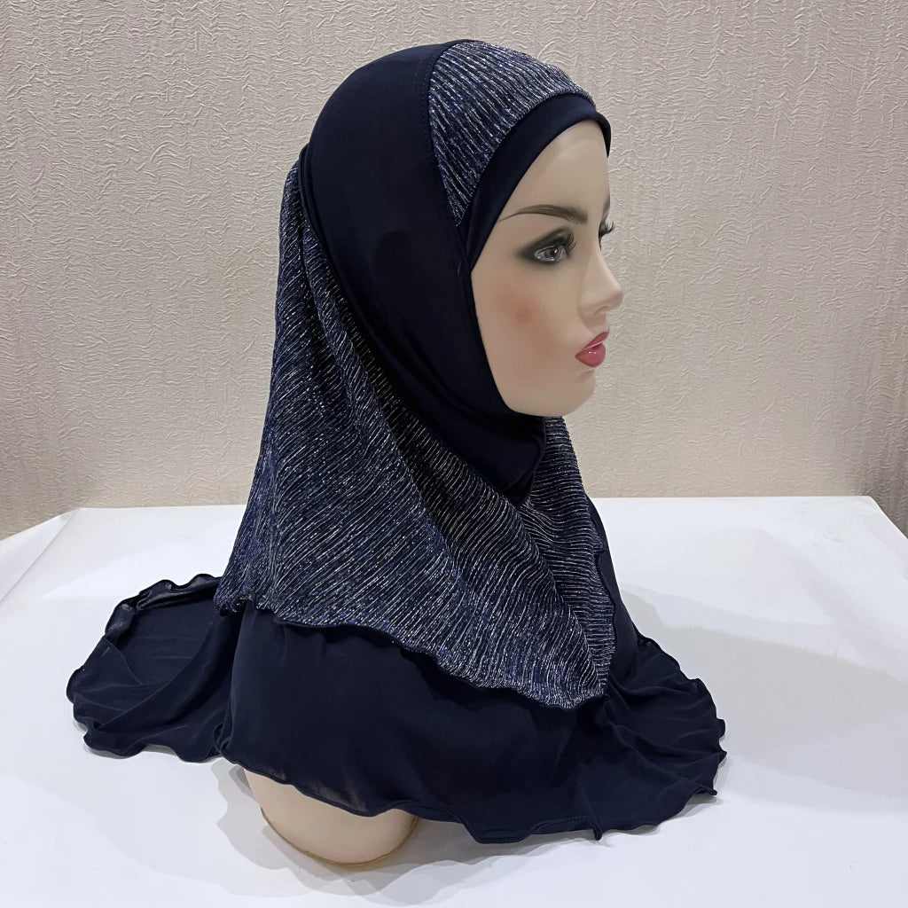 Amira Prayer Hijab — Pull-On, 70 × 60 cm