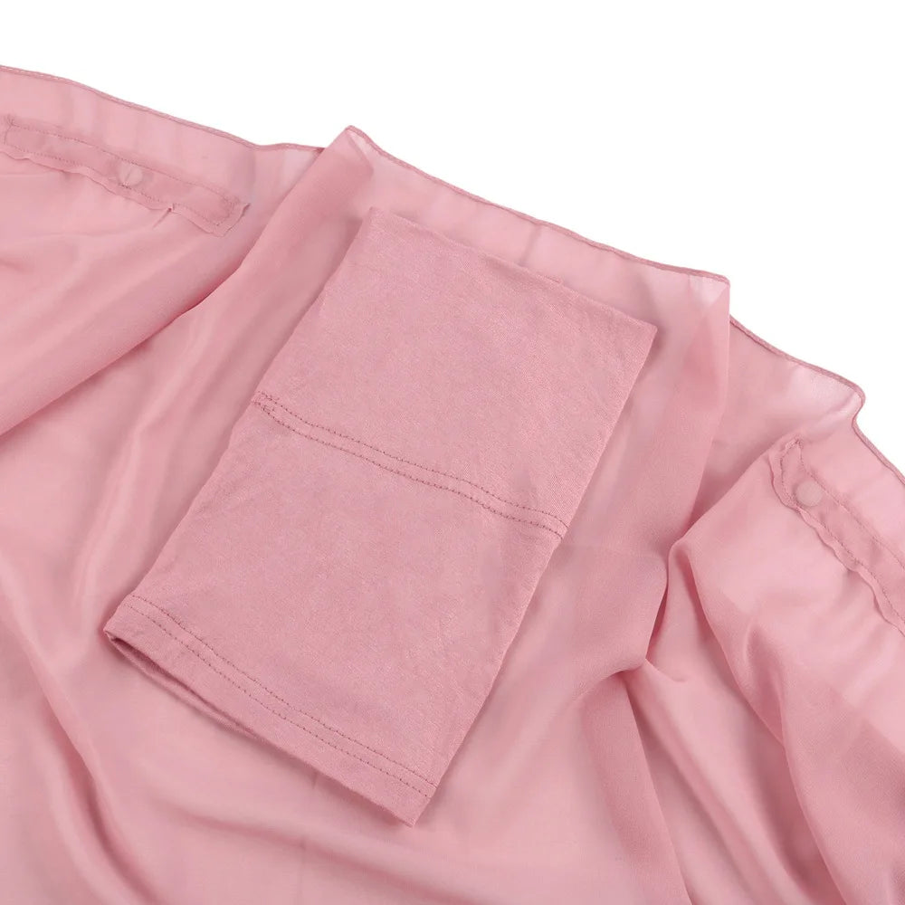 Instant Chiffon Hijab with Built-in Magnets & Undercap