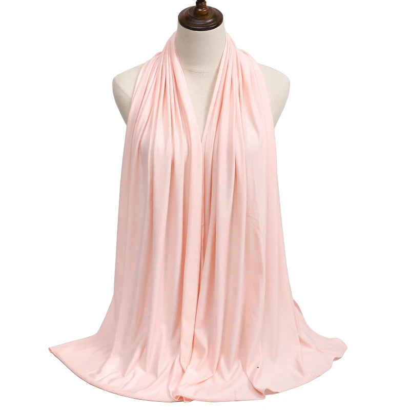 Modal Jersey Hijab — Soft Stretch Everyday Scarf