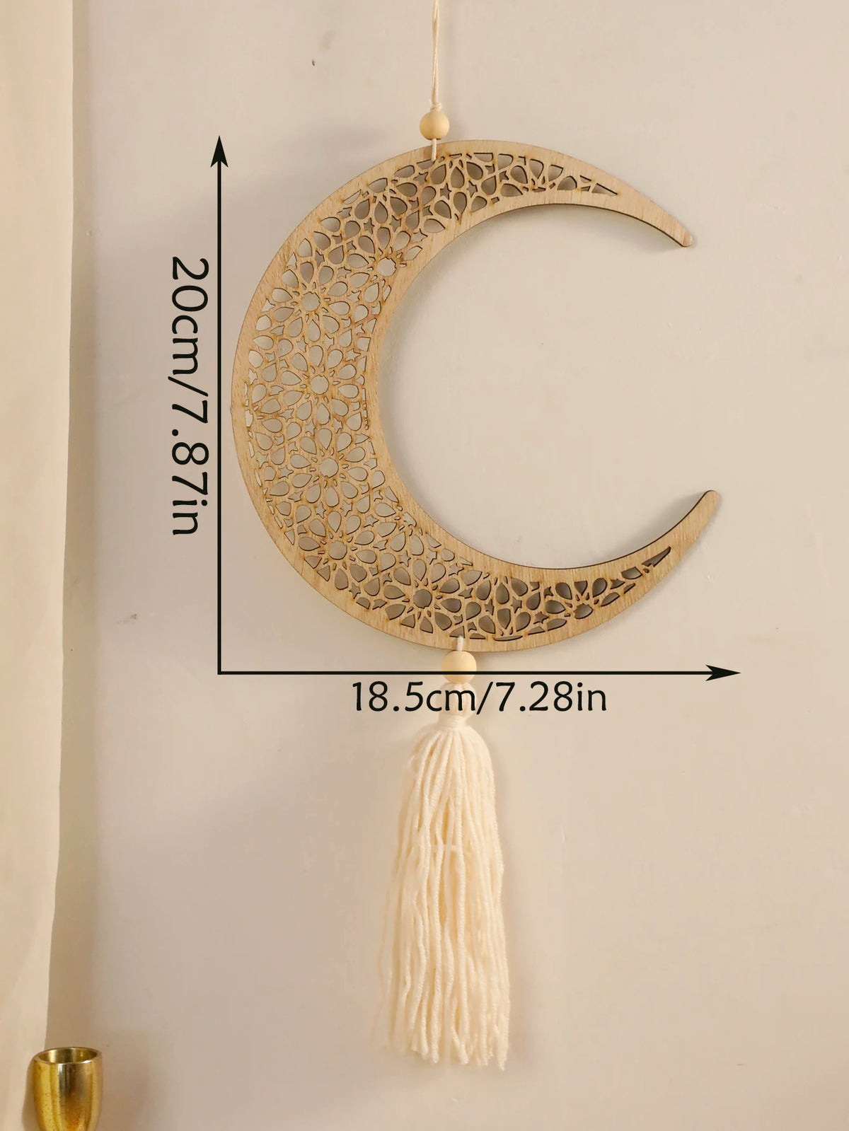 Ramadan-ophæng i træ — halvmåne eller stjerne med kvast