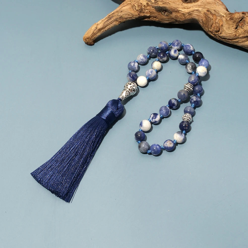 Tasbih i sodalit — 33 / 99 perler