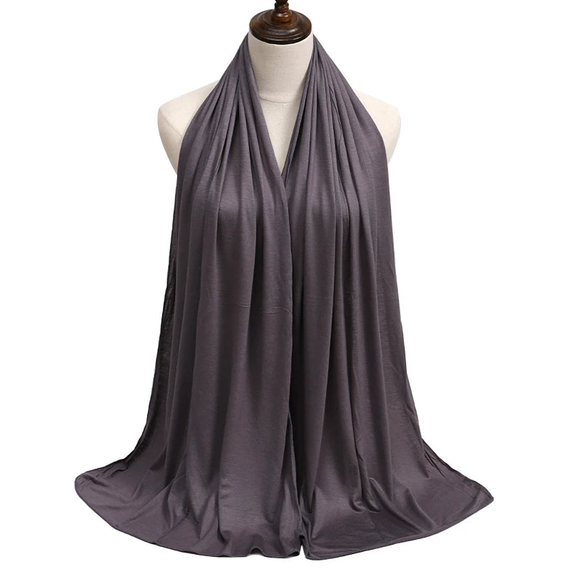 Modal Jersey Hijab — Soft Stretch Everyday Scarf