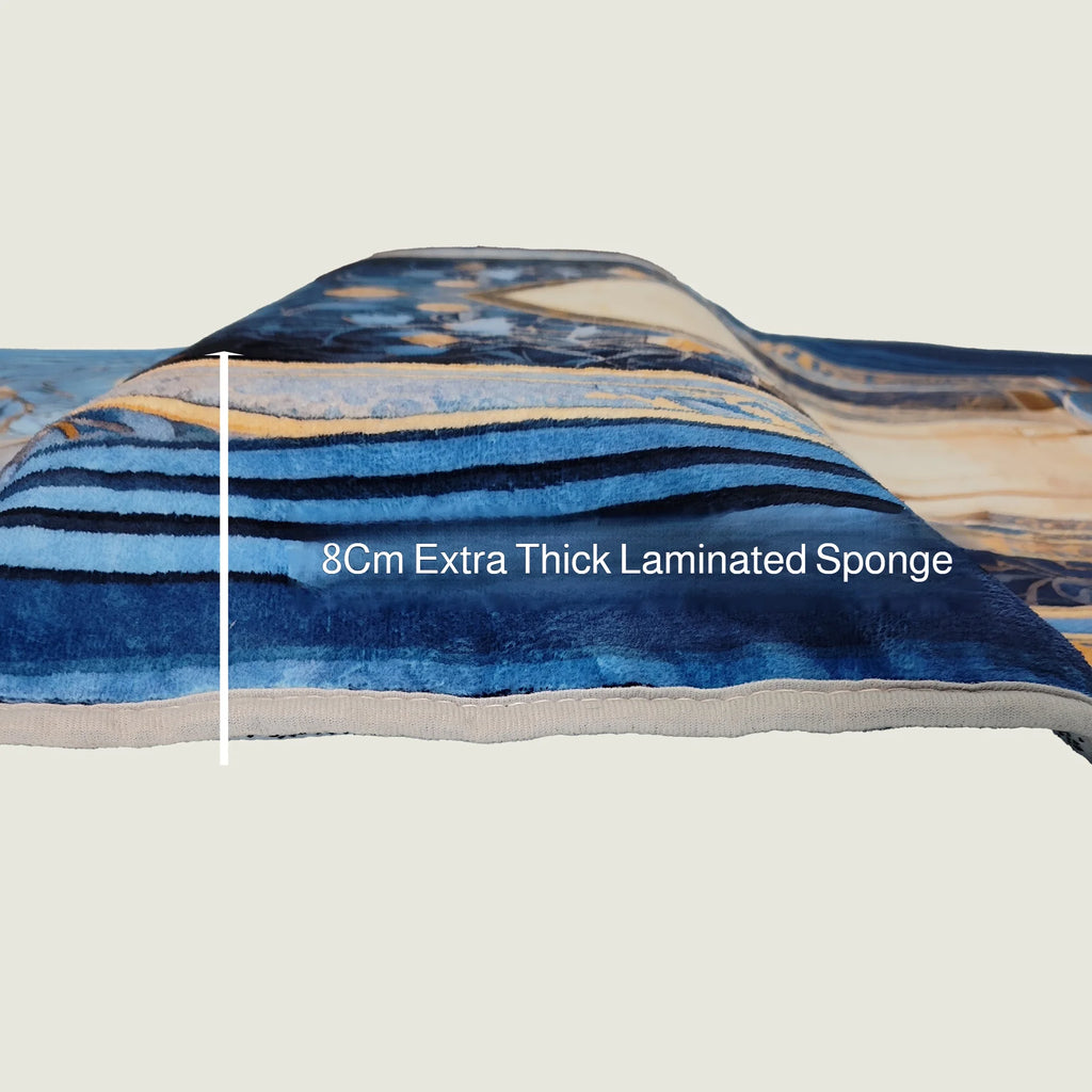 Extra-Thick Velvet Prayer Mat 70 × 110 cm — 8 cm Foam