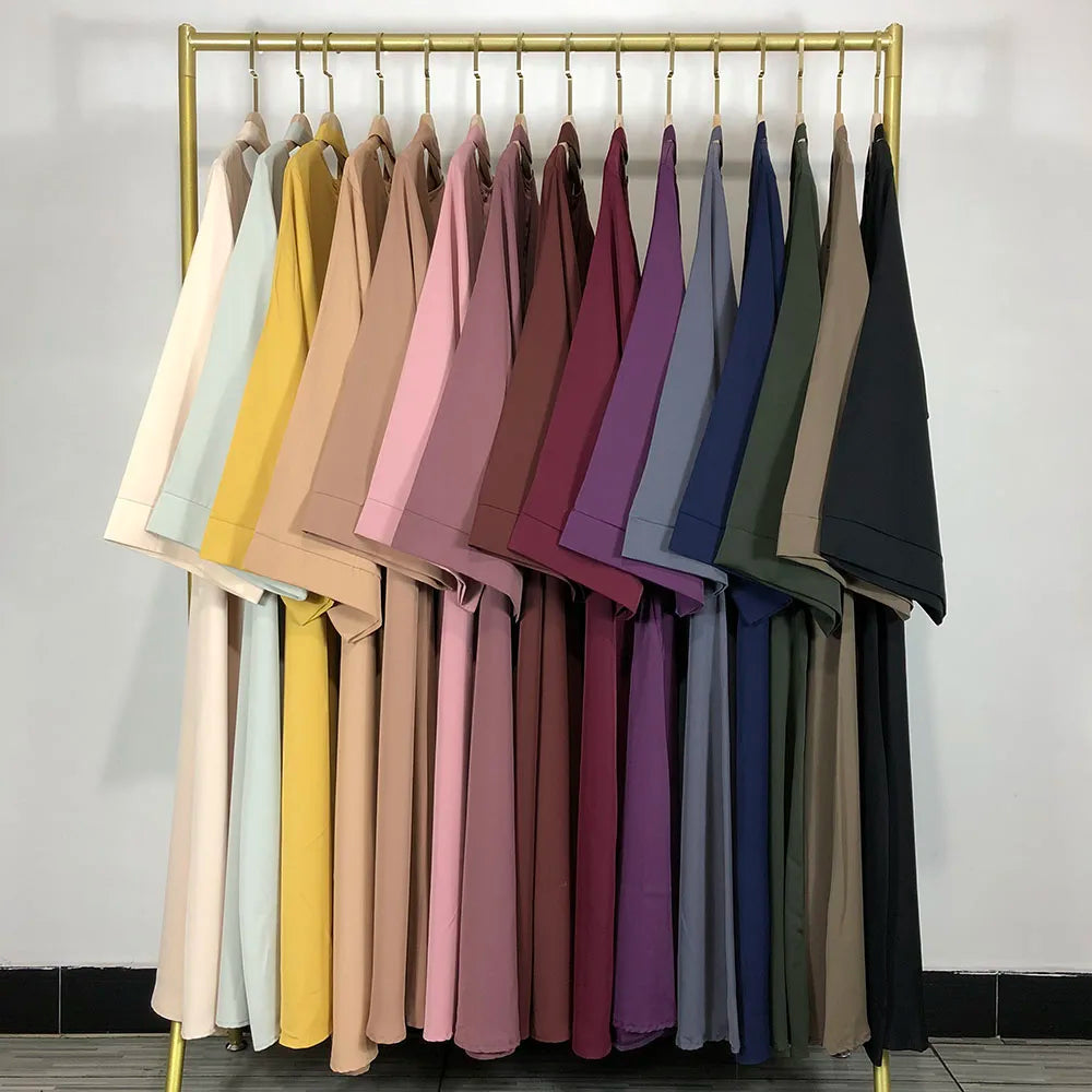 Classic Nida Abaya with Belt — 15 Colours